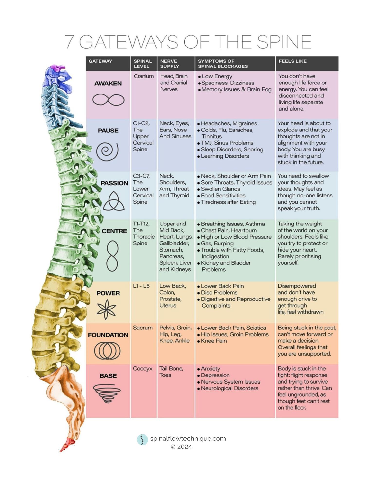 7 gateways of the spine